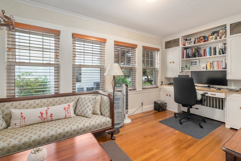 22 Olde Field Road Newton, MA 02459 - Photo 11 of 31 a view of a livingroom with workspace and a window