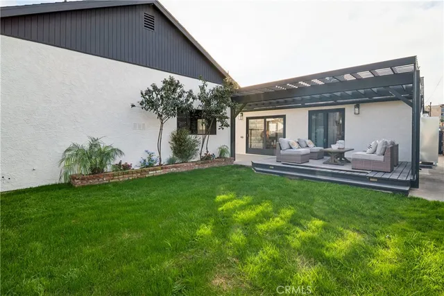 an aerial view of residential building and parking space