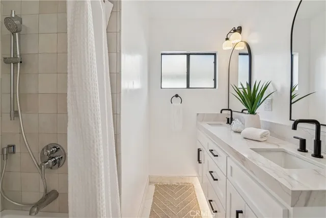 a view of a dining room with furniture and window