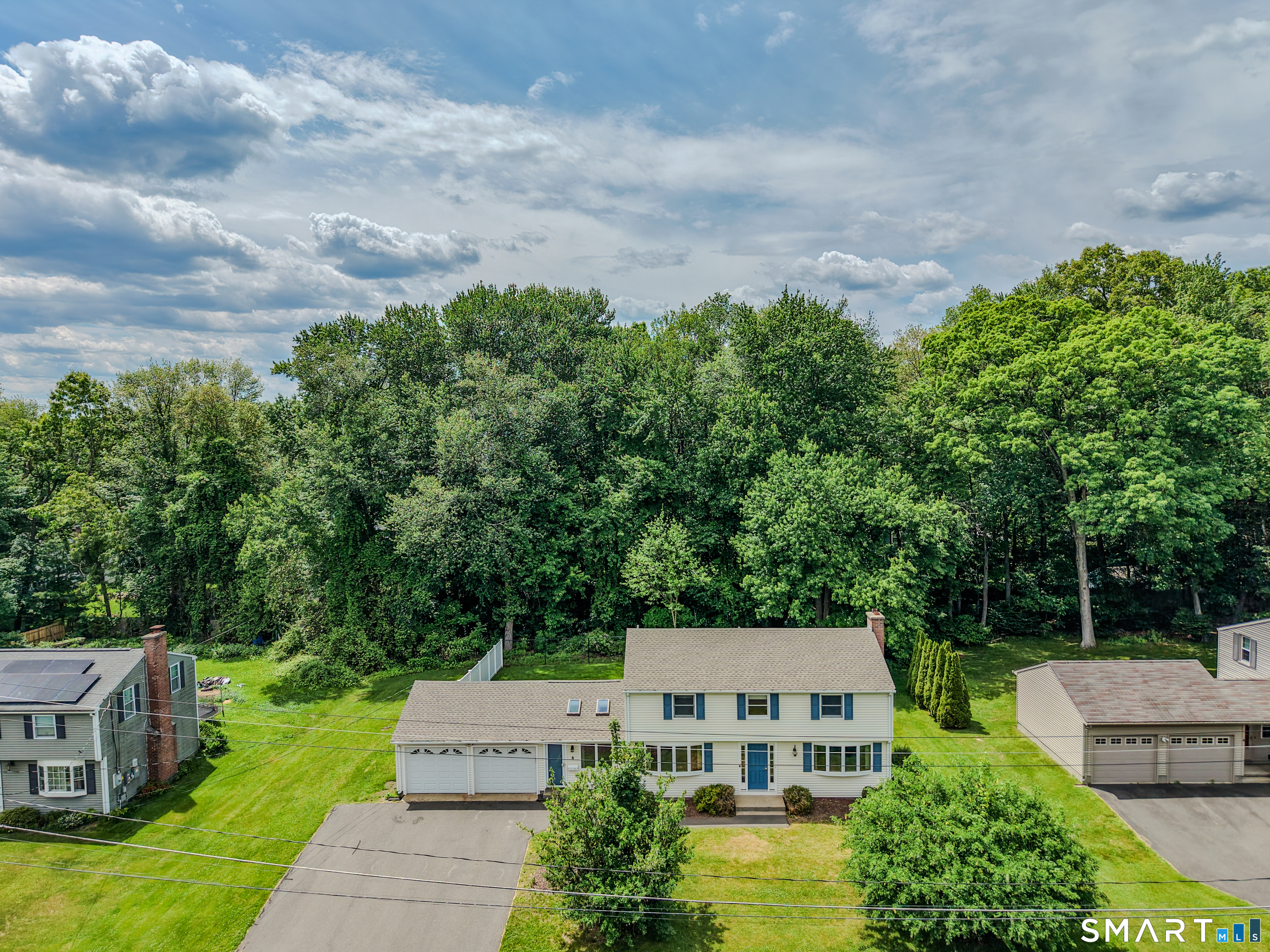 6 Cartier Road Enfield, CT 06082 - Photo 1 of 40 aerial view of a house with a yard