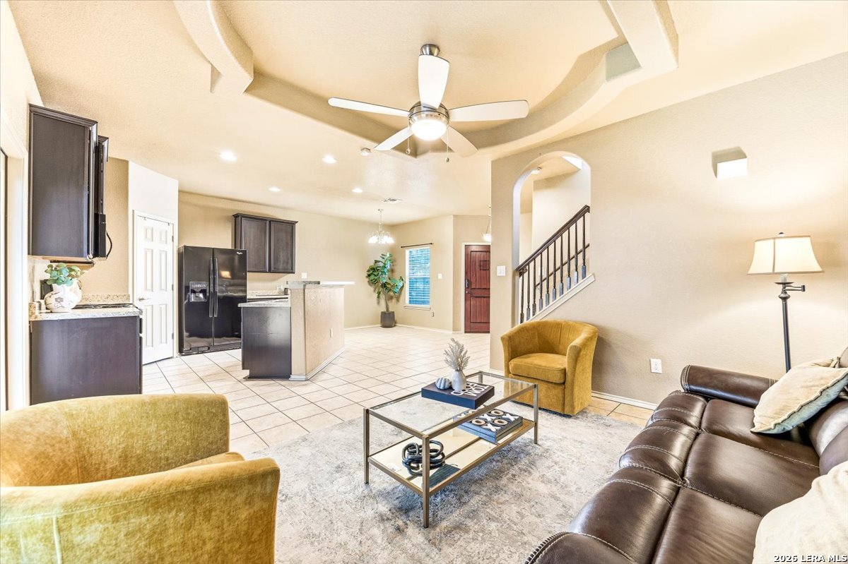 3831 Bacall Way Converse, TX 78109 - Photo 16 of 33 a living room with furniture and kitchen view