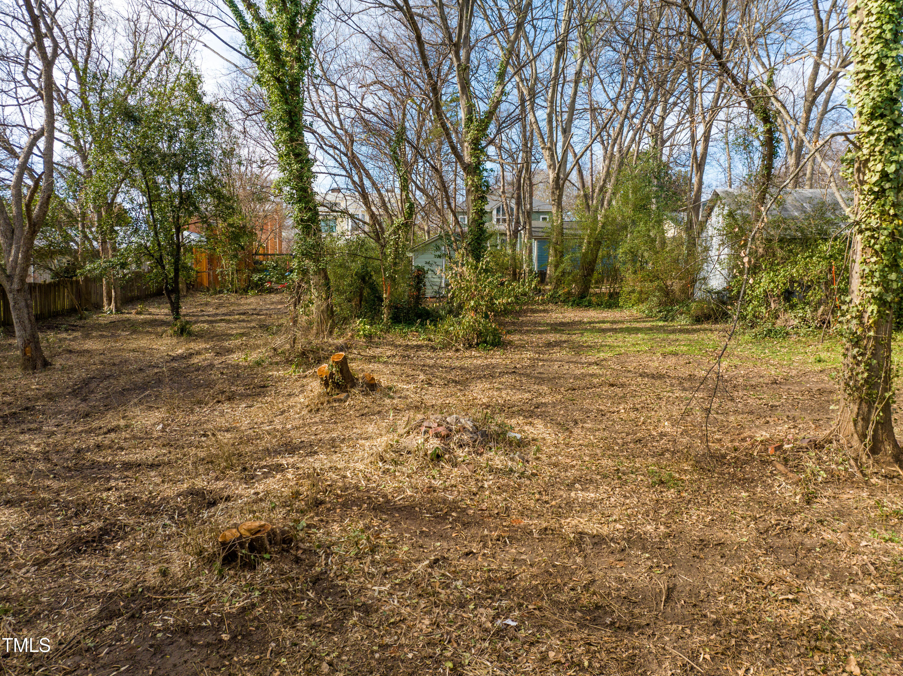 417 Watauga Street Raleigh, NC 27604 - Photo 26 of 27 a backyard of a house with lots of green space