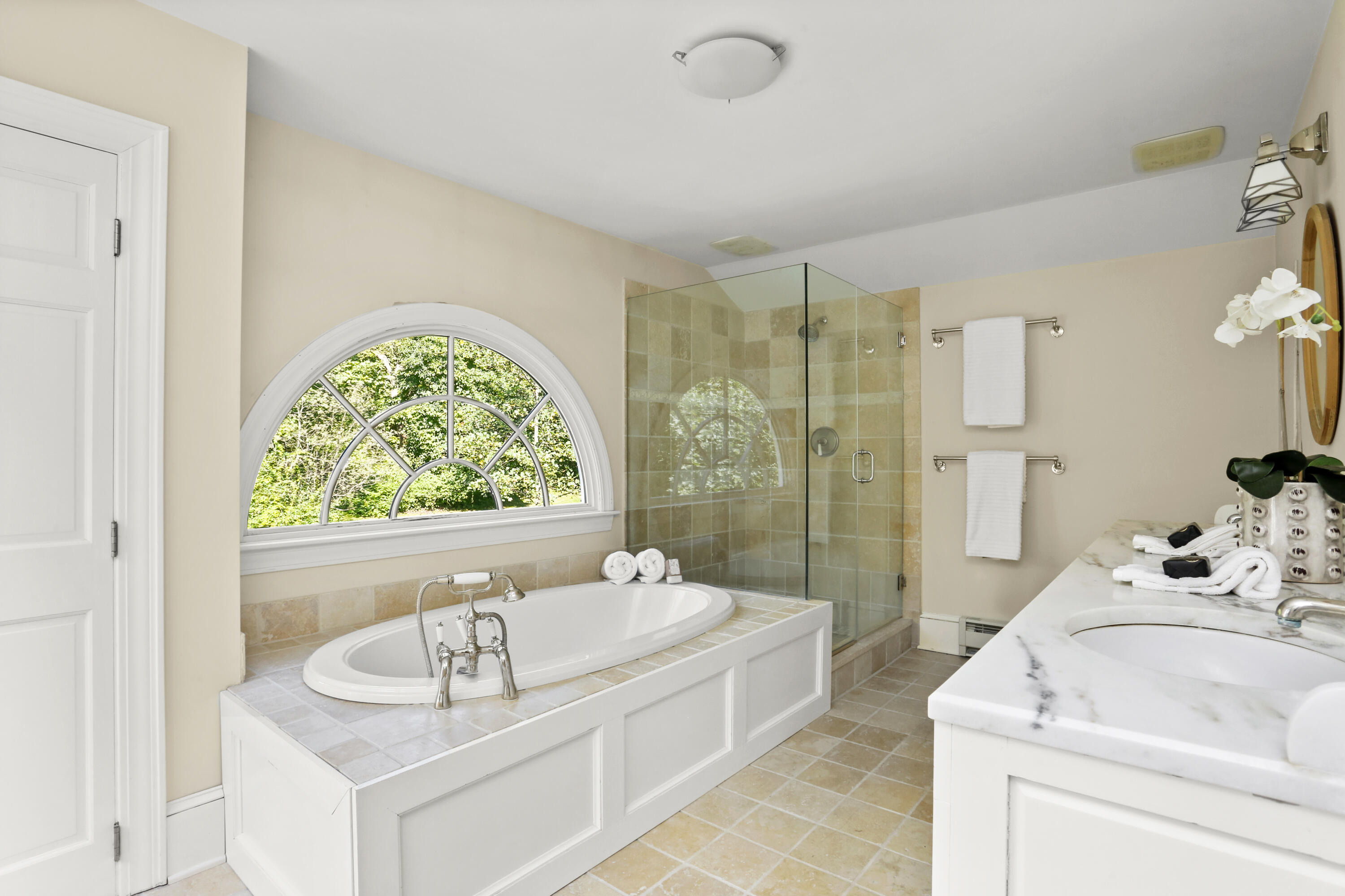 110 Sleepy Hollow Road New Canaan, CT 06840 - Photo 22 of 47 a bath room with a sink and a bath tub