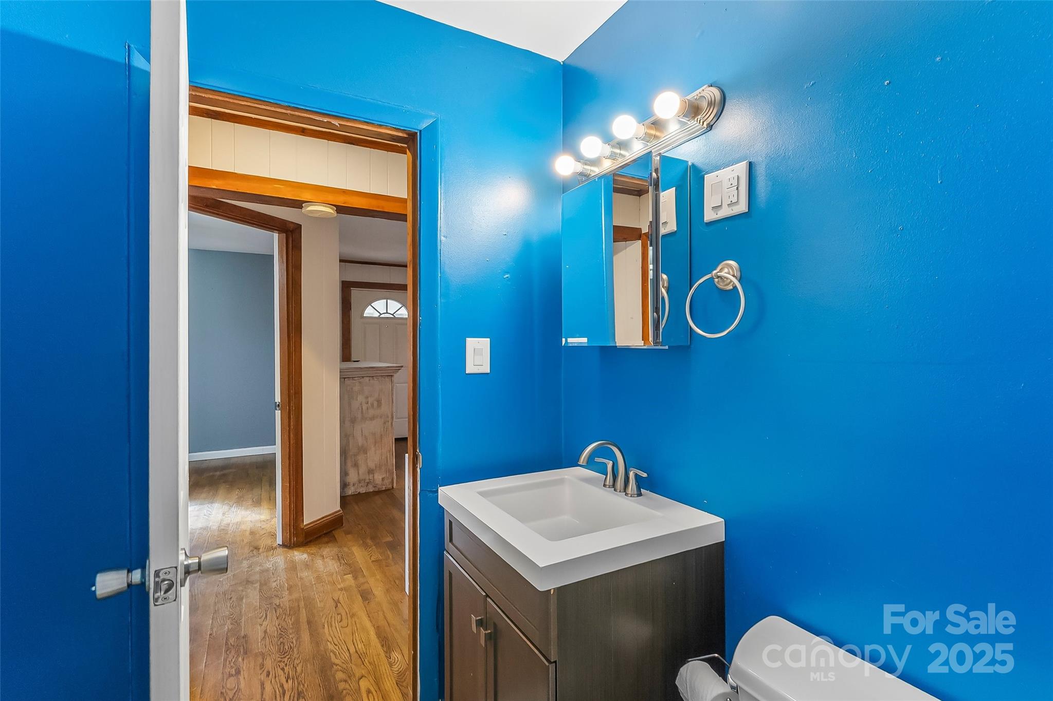 103 Clark Street Marion, NC 28752 - Photo 21 of 34 a bathroom with a sink mirror and vanity