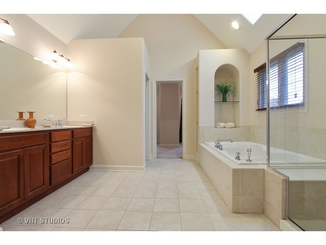 1111 Old York Road Elmhurst, IL 60126 - Photo 10 of 20 a bathroom with a tub a sink and mirror