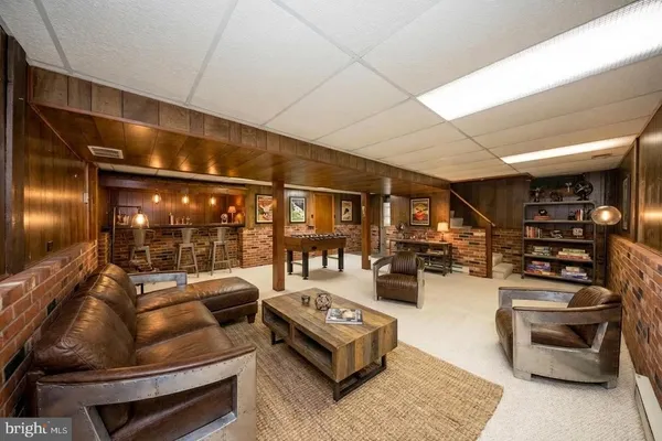 a view of a livingroom with hardwood