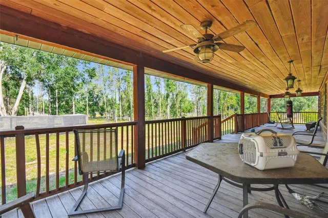 a view of a garage with furniture