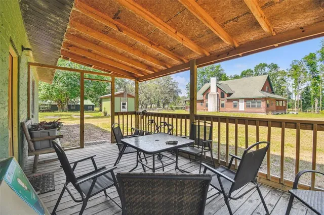 a view of an outdoor space and a yard