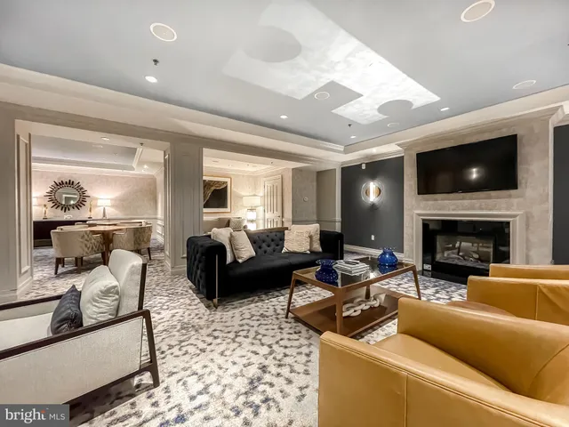 a living room with a couch and a coffee table