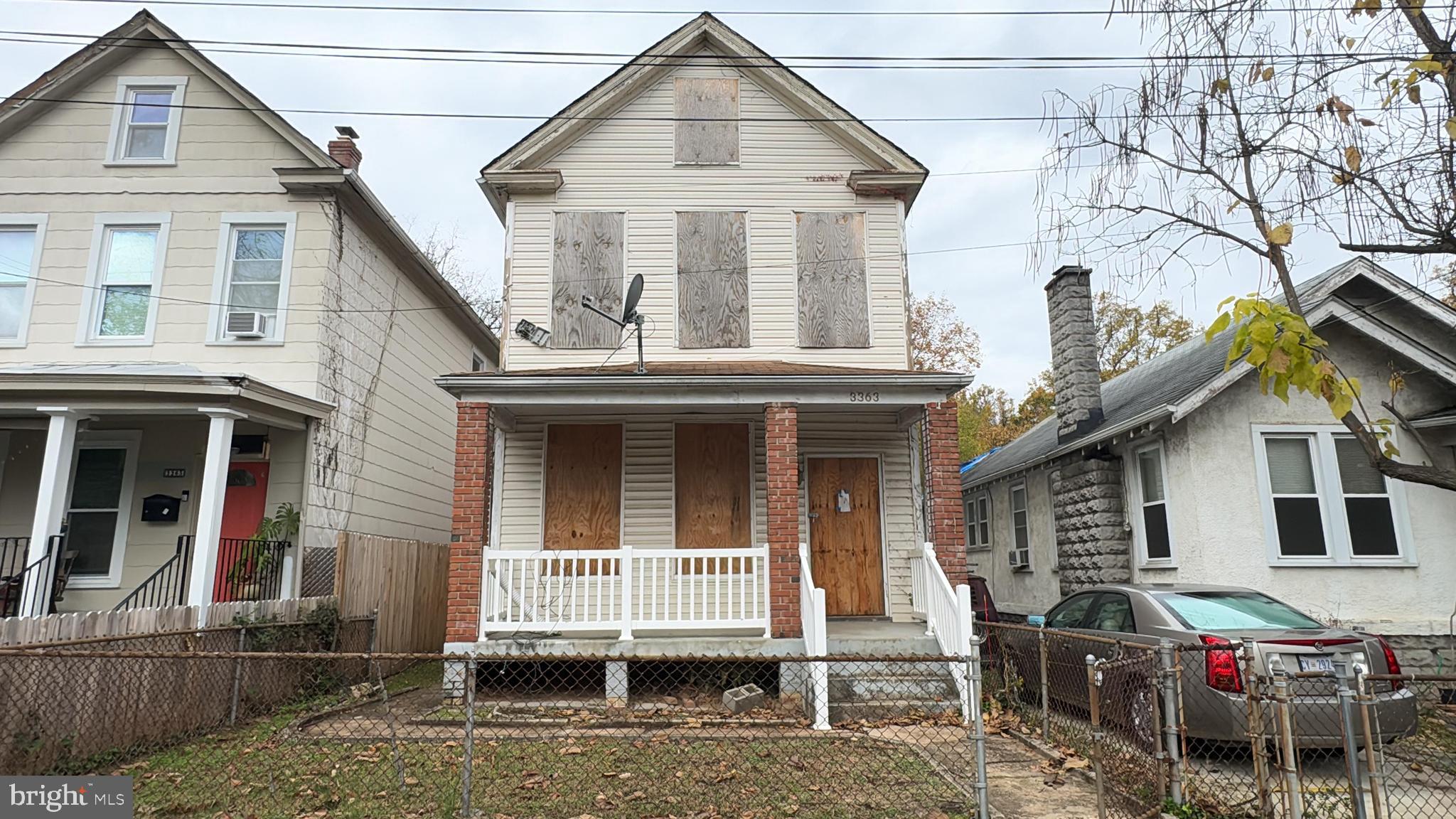 a front view of a house with balcony