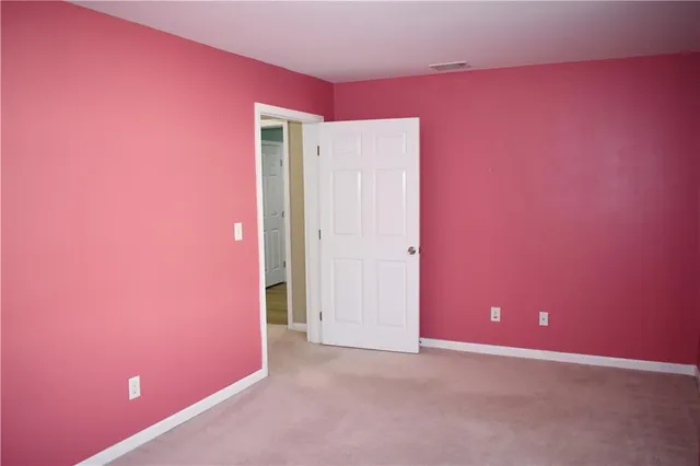 a view of an empty room