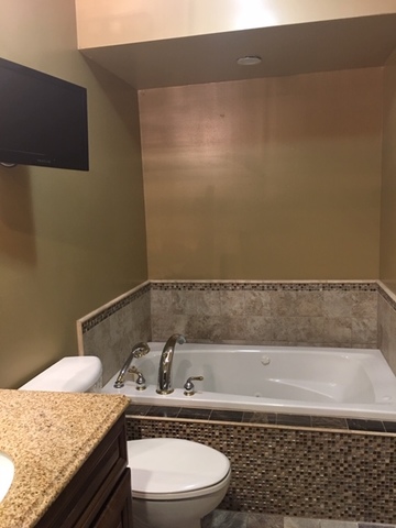 47 Red Barn Road Matteson, IL 60443 - Photo 5 of 8 a bathroom with a granite countertop sink and a toilet