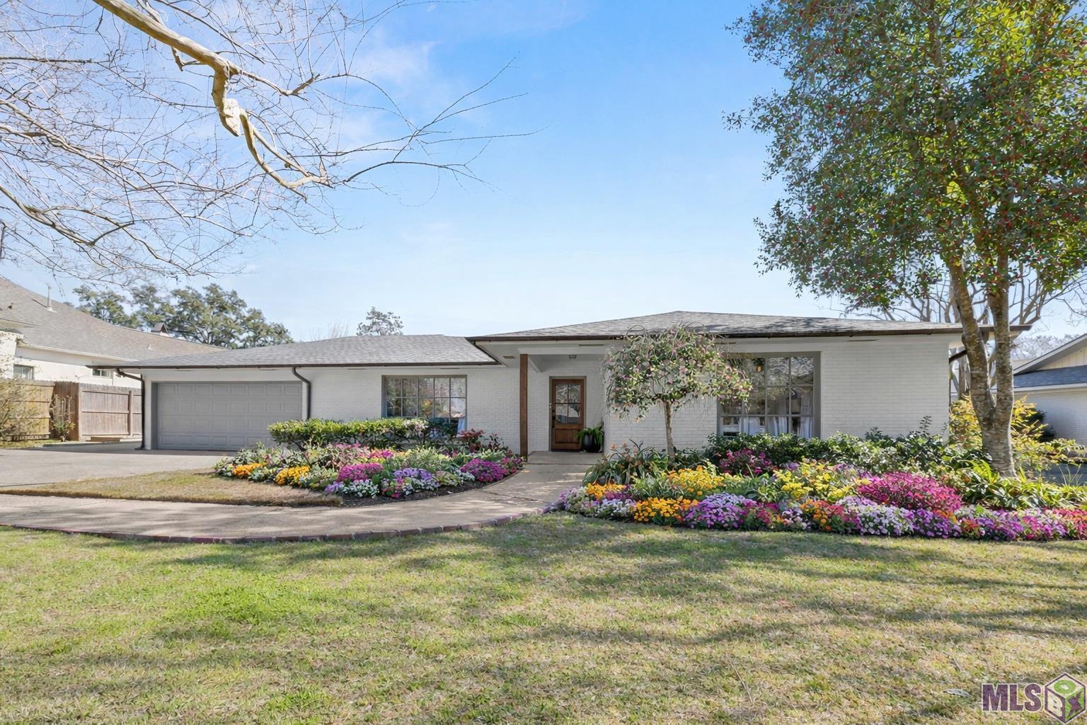 Virtually Staged Flower Beds