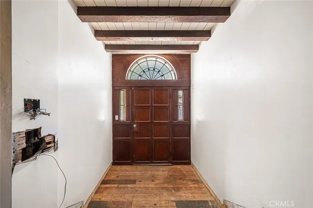 a view of front door