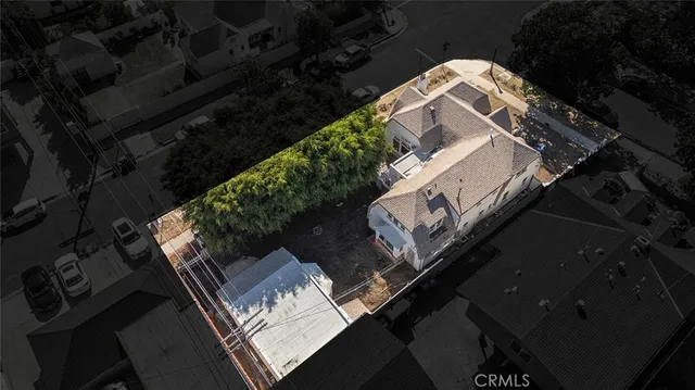 a view of city and mountain