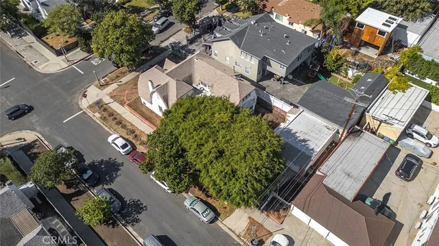 an aerial view of multiple house