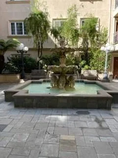 a front view of a building with street