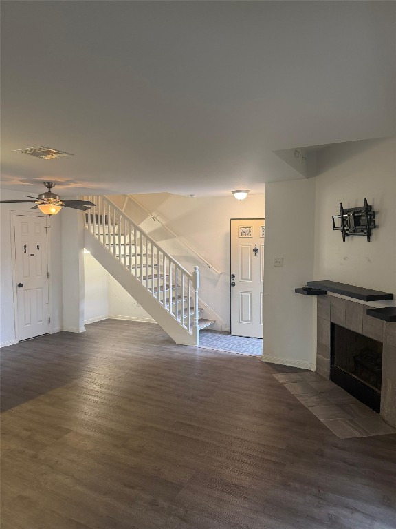3600 Jeanetta Street, Unit 804 Houston, TX 77063 - Photo 26 of 26 a view of a livingroom with wooden floor and a fireplace