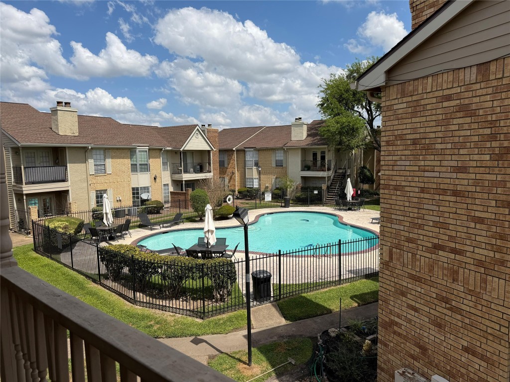 3600 Jeanetta Street, Unit 804 Houston, TX 77063 - Photo 7 of 26 a view of a patio with table and chairs and potted plants