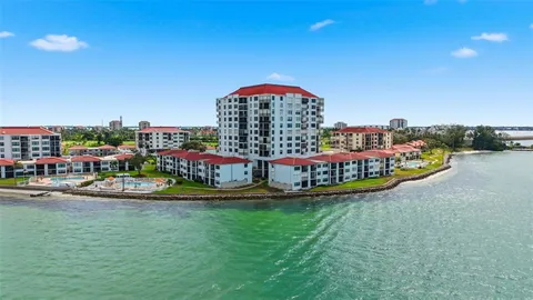 a view of a city with tall buildings in the background