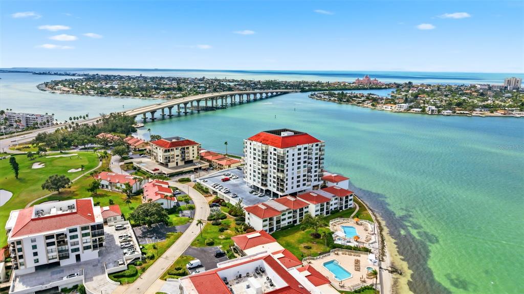 6265 Sun Boulevard, Unit 1204 St. Petersburg, FL 33715 - Photo 37 of 43 a view of a city and a lake view
