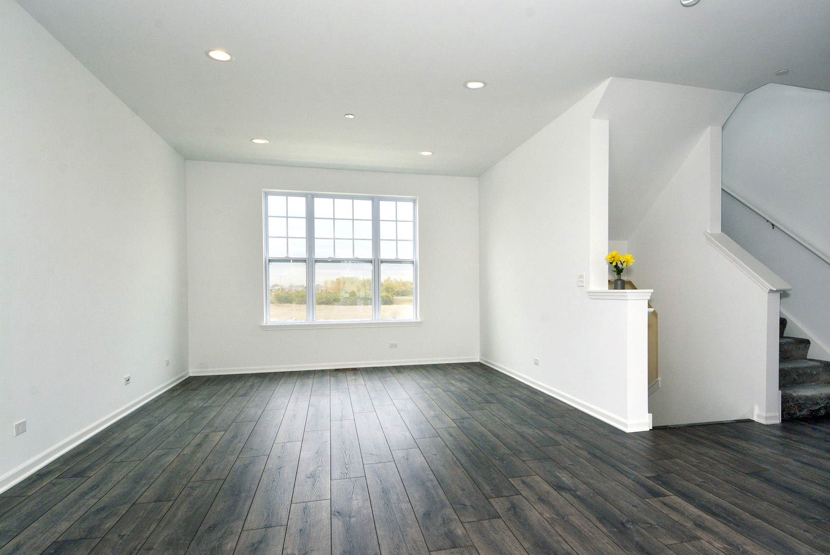 202 Timberleaf Circle Roselle, IL 60172 - Photo 3 of 22 an empty room with wooden floor and windows