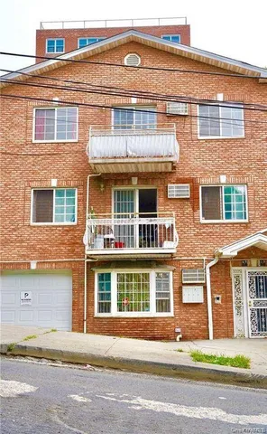 a front view of a building