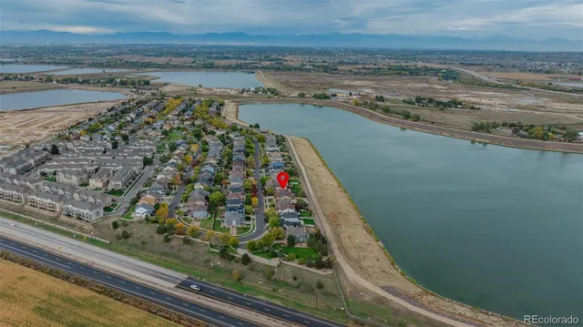 a view of lake with mountain