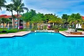 a front view of a house with lake view