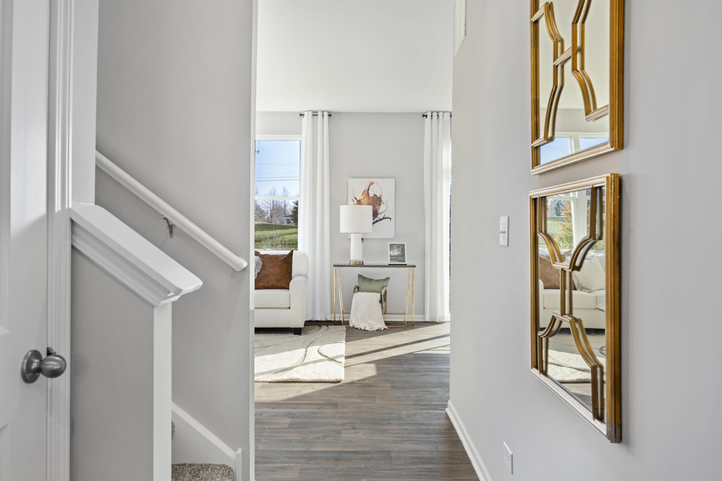 585 Marcella Street Hebron, IN 46341 - Photo 2 of 21 a view of an entryway with wooden floor