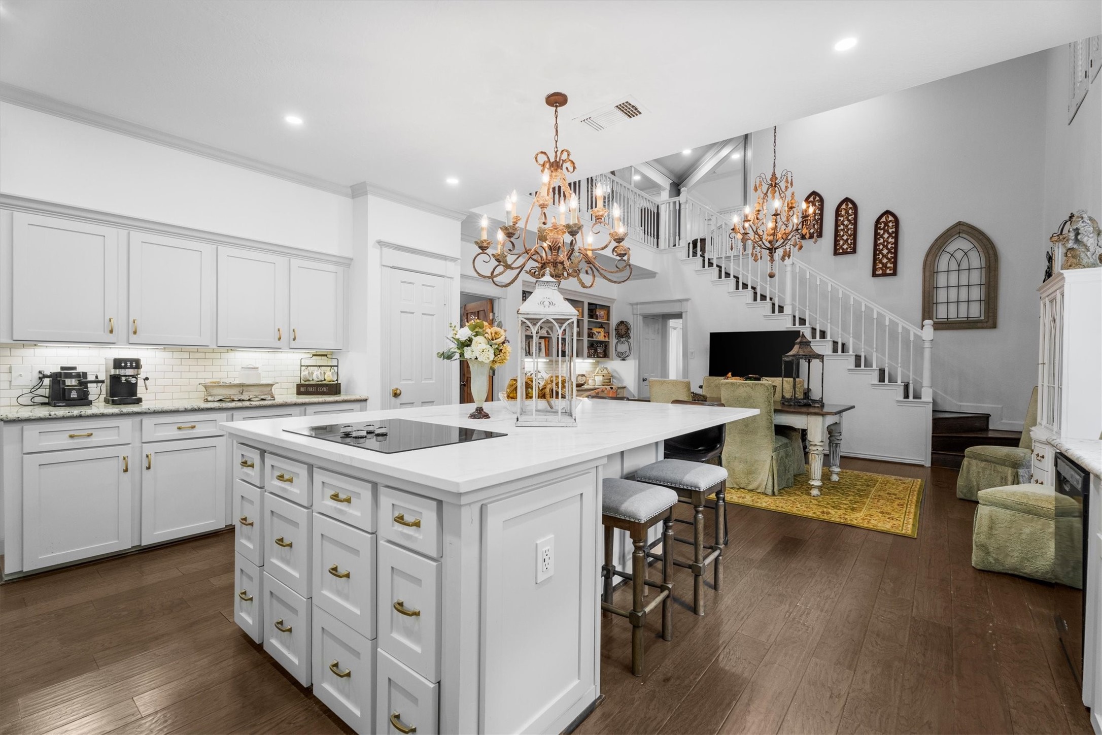 15902 Guinstead Drive Spring, TX 77379 - Photo 9 of 42 Open-concept kitchen and living area.