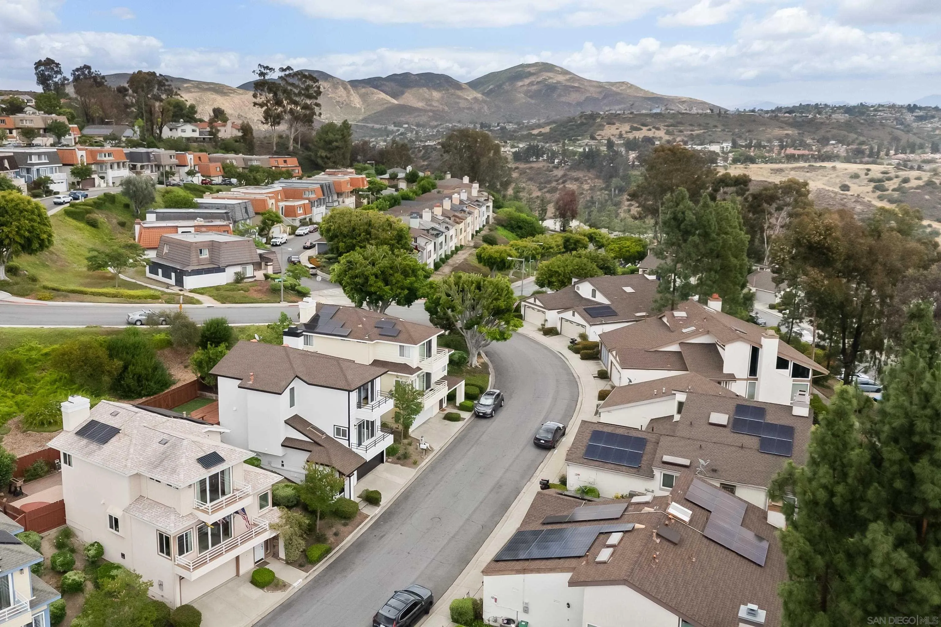 11478 Madera Rosa Way San Diego, CA 92124 - Photo 50 of 54 an aerial view of residential houses with outdoor space and river