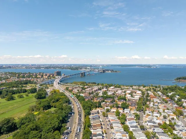 an aerial view of a city