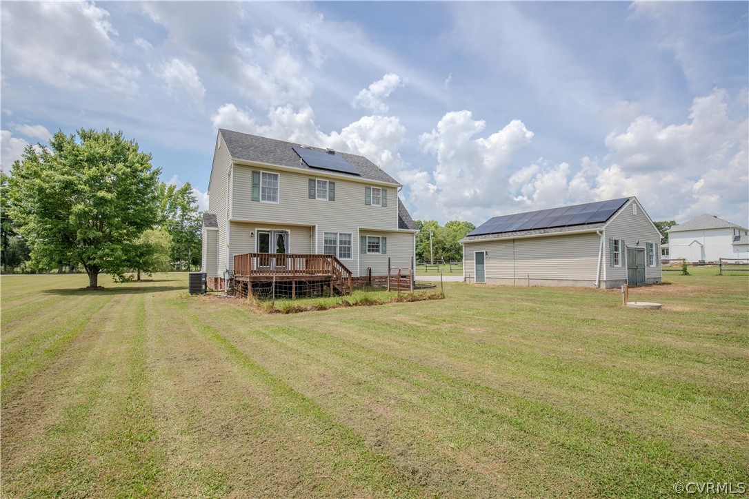15895 Loving Union Road Disputanta, VA 23842 - Photo 16 of 42 a view of house with outdoor space and swimming pool