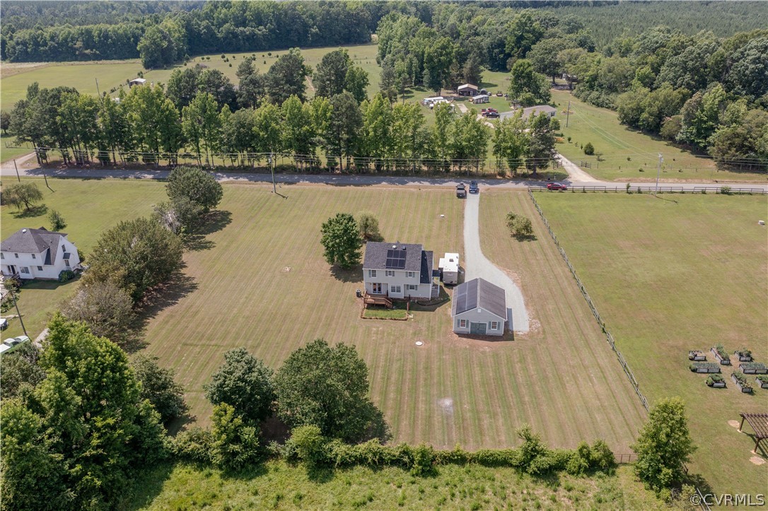 15895 Loving Union Road Disputanta, VA 23842 - Photo 33 of 42 an aerial view of a house with a lake view