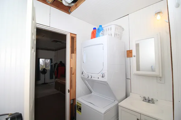 a view of storage and utility room