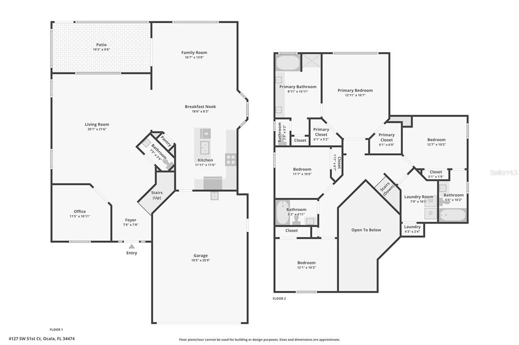 4127 Southwest 51st Court Ocala, FL 34474 - Photo 32 of 32 a picture of a bathroom with a white wall and a white wall