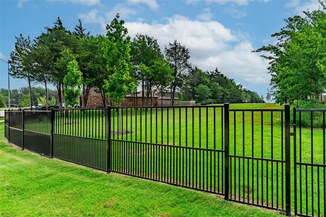 a view of a garden and a park