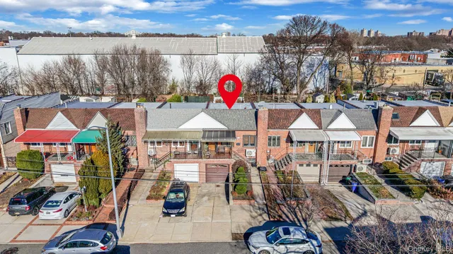an aerial view of a city