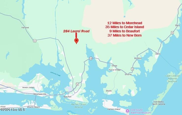 284 Laurel Road Beaufort, NC 28516 - Photo 5 of 7 Location Map