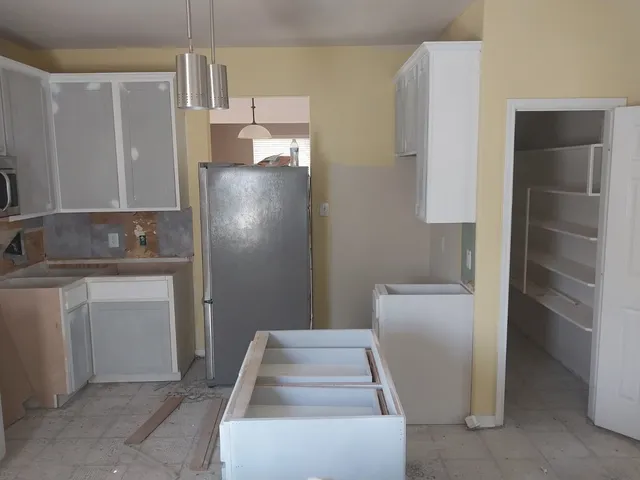 a view of a walk in closet