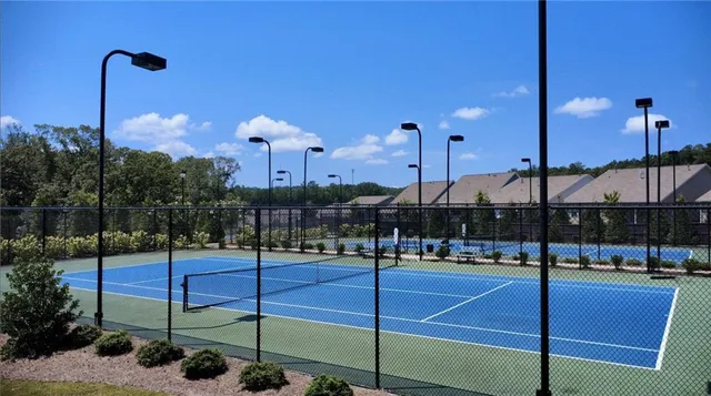 a outdoor view with a sitting space