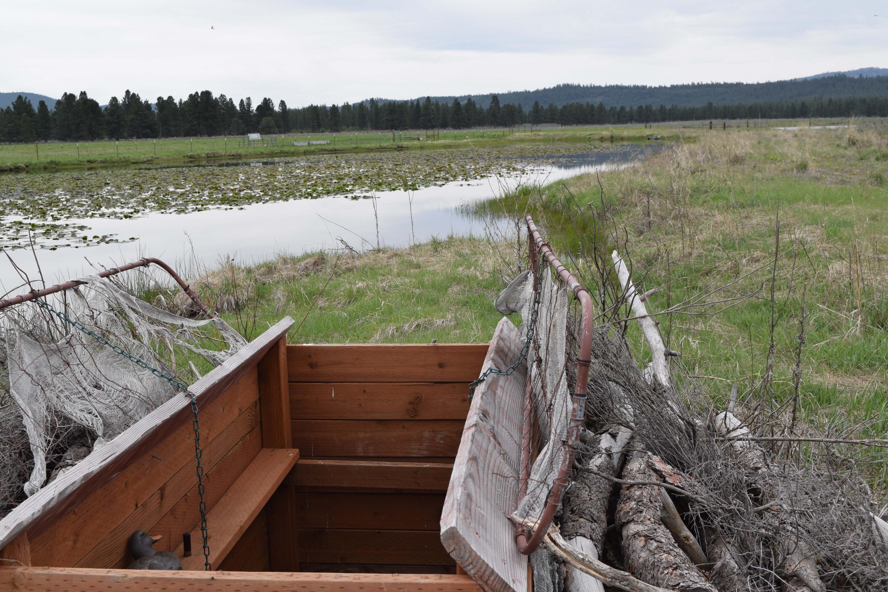 Skeen Ranch Road Chiloquin, OR 97624 - Photo 20 of 26 duck blind pond oregon four j ranch