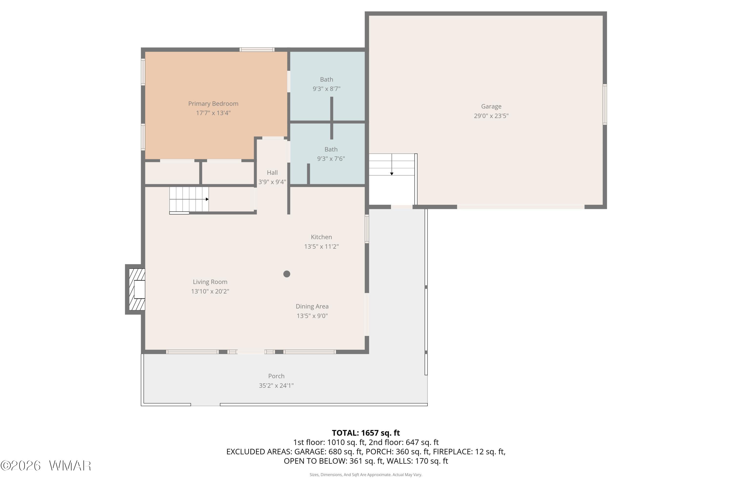 2877 Wahoo Road Overgaard, AZ 85933 - Photo 41 of 42 a picture of a room with a floor plan