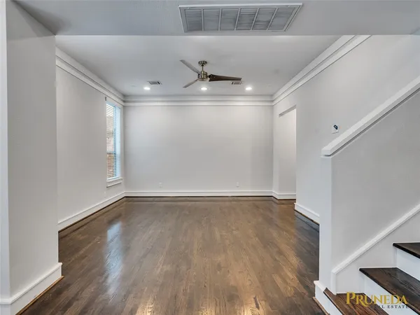 wooden floor in an empty room