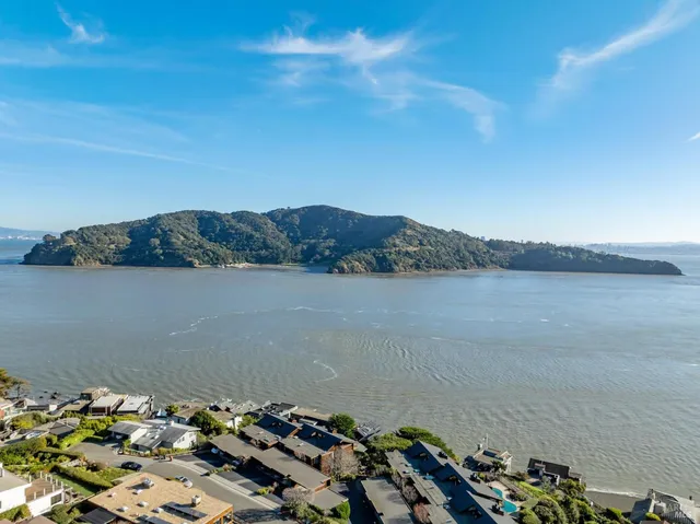 a view of lake with mountain