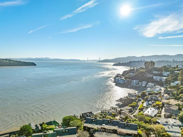 a view of beach and ocean