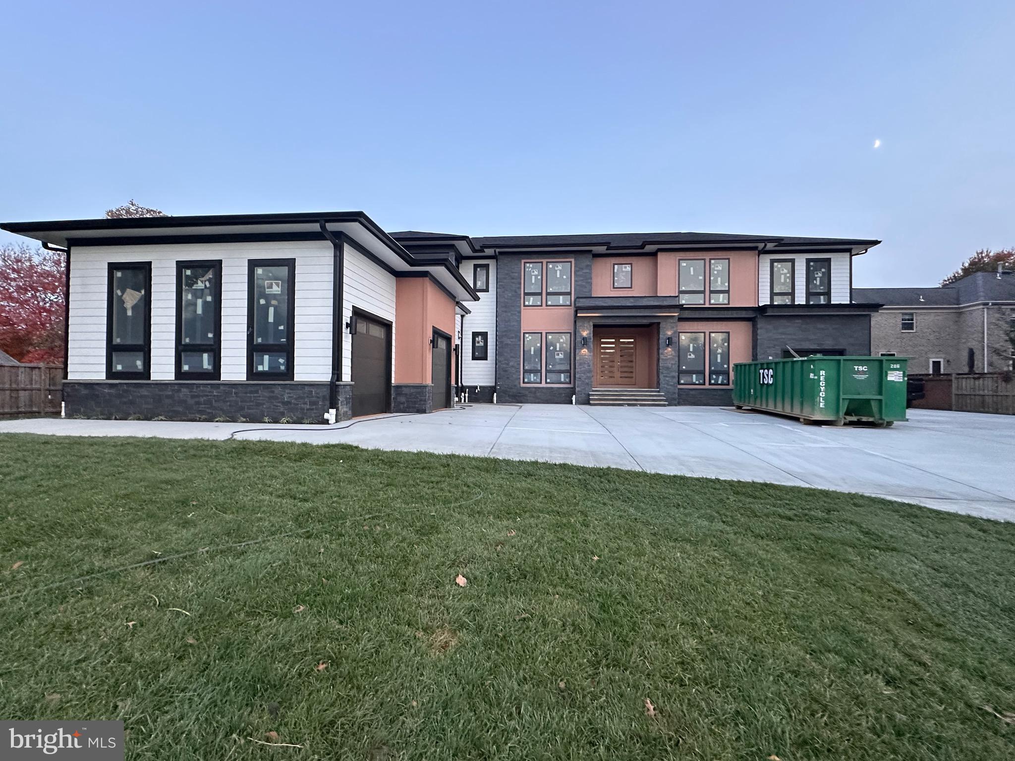 a house view with a garden space