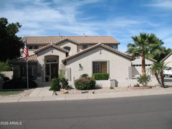 a view of a house with a patio
