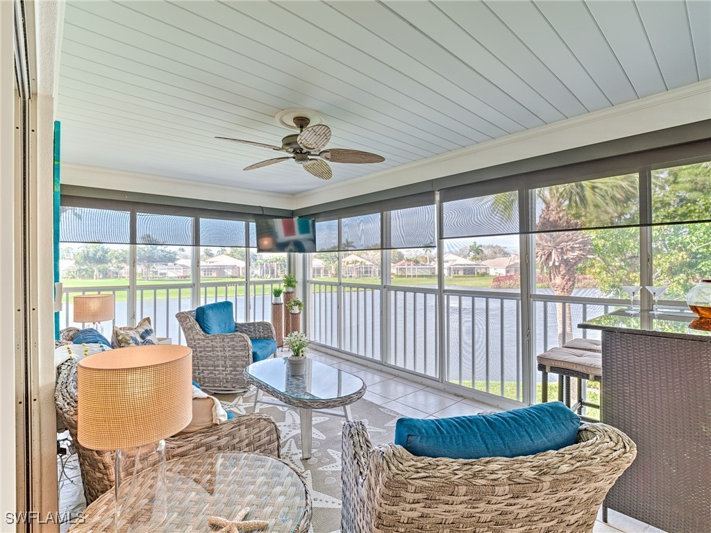 14981 Rivers Edge Court, Unit 228 Fort Myers, FL 33908 - Photo 29 of 40 a view of a dining room with furniture window and outside view